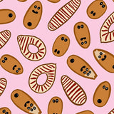 Delightful Bakery Character Protector Striped Mint(Pink)