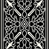Aztec Sunburst Interlocking with Nordic Minimalist Motifs (Black) - ODIKA