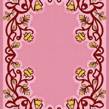 Seasonal Bell Design Semi Circle with Vintage Festive Charm(Pink)