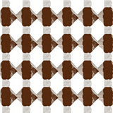 Countryside Gingham Flat Decorative Elegant Cabin(Brown)