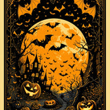 Whimsical Halloween Creature Motif(Black)
