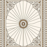 Luxurious Stripe Medallion Artisan(Beige)