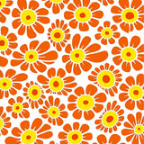 Sunrise Citrus Mosaic with Abstract Interlocking Petals (Orange) - ODIKA