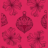 Elegant Yuletide Ornament Swirl Accent Luxurious Comfort(Pink)