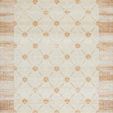 Elegant Doorway Low Pile with Beige Brown Artistic Design(Beige)