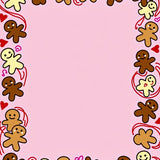 Whimsical Gingerbread Gathering with Twisted Cane and Sprinkled Details(Pink)