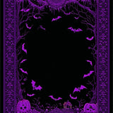 Spooky Bat Wing Coffin With Enchanted Macabre Detailing(Purple)