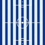 Striped Soccer Pitch Goal(Blue)