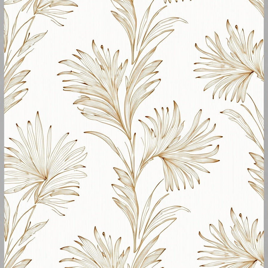 Abstract Marigold Blossom Design with Detailing (Gold) - ODIKA