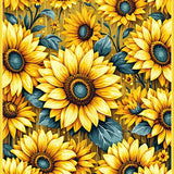 Playful Nature Inspired Round Motif(Yellow)