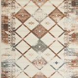 Farmhouse Geo Runner Beige Kitchen Non Skid Indoor(Beige)