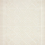 Herringbone Diamond Lattice Runner With Artisanal Weave(Beige)