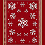 Elegant Frosty Crystal Seasonal Celebration Floor Covering(Red)
