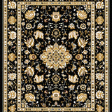 Artistic Grey Tinted Flower Design(Black)