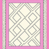 Luxury Trellis Weather Resistant Camping Floor (Pink)