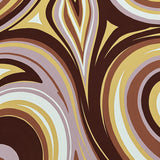 Elegant Marbled Waterfall Cascade Flowing Artistic Accent(Brown)