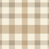 Elegant Beige and Sand Toned Checkered with Layered Plaid Stripes(Beige)