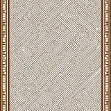 Nordic Interlocking Motif with Minimalist Ornamentation(Brown)