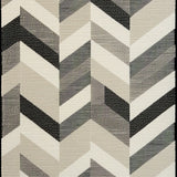 Coastal Chic Herringbone With Weather Resistant Reversible(Beige)
