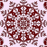 Festive Snowflake Holiday Decorative Floor Covering(Red)