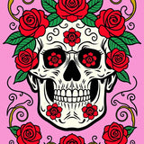 Mystical Afterlife Floral Cranium Decorative Artisan Creation(Pink)