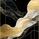 Sleek Gold Accented Visual Flow(Black)