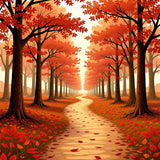 Woodland Path Enchanted Journey Decorative Accent(Orange)