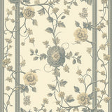 Handcrafted Vintage Inspired Area with Classical Floral Beige(Beige)