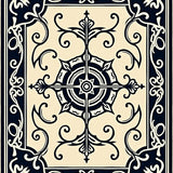 Dynasty Ornamental Scroll Antiqued (Beige)