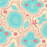 Nautical Starfish Shell Wave Tapestry(Beige)