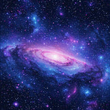 Lively Interstellar Graphic Impression(Purple)