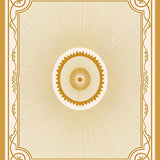 Elegant Sunburst Medallion Artistic Nouveau(Gold)
