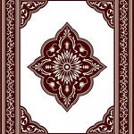 Classic Interlocking Bordered Medallion Mosaic (Brown) - ODIKA