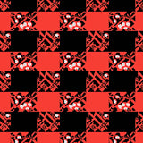Traditional Gingham Design with Seasonal Embellishments Pathway(Red)