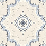Celestial Dreamscape Artistic Flowing Swirl Distressed Medallion(Beige)