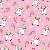 Festive Snowman Decorative Holiday(Pink)