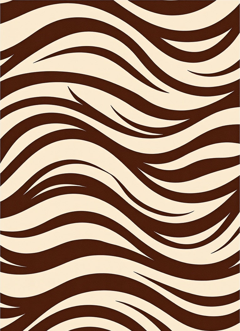 Dreamscape Rippled Abstract Waves (Brown) - ODIKA
