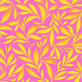 Leafy Cascade Interlocking Arrangement with Subtle Fade Effects(Pink)