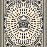 Exotic Bazaar Interlocking Symmetrical Elegant(Black)