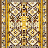 Unique Geometric With Rich Browns And Mustard Yellow Accents(Yellow)