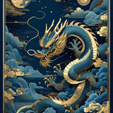 Enchanting Dragon Themed Artistry(Blue)
