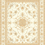 Artistic Medallion Area With Easy Clean Non Slip Design(Beige)