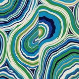 Artistic Impressionist Swirls Patterned Floor Decor(Blue)
