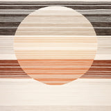 Elegant Round with Interwoven Stripes and Texture(Beige)