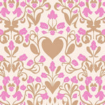 Motif Interlocking Swirl Accent with Petal Embellishments (Pink) - ODIKA