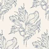 Winter Whisper Mosaic with Abstract Feathered Motifs and Luxe Detailing(Beige)