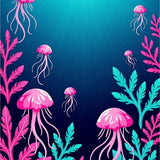 Enchanted Marine Sanctuary Artwork(Pink)