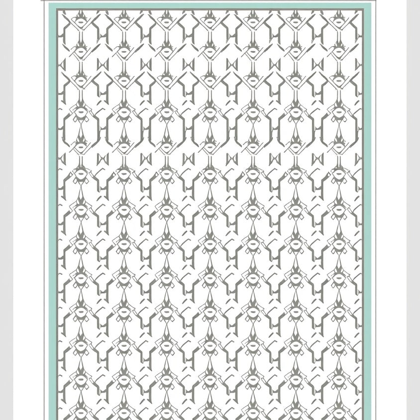 Nordic Mist Interlocking Lattice (White) - ODIKA