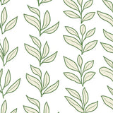 Modern Interlocking Leaf Design with Subtle Floral Embellishments (Green)