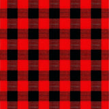 Festive Red Plaid Checkered Area Rug for Front Entryway(Red)